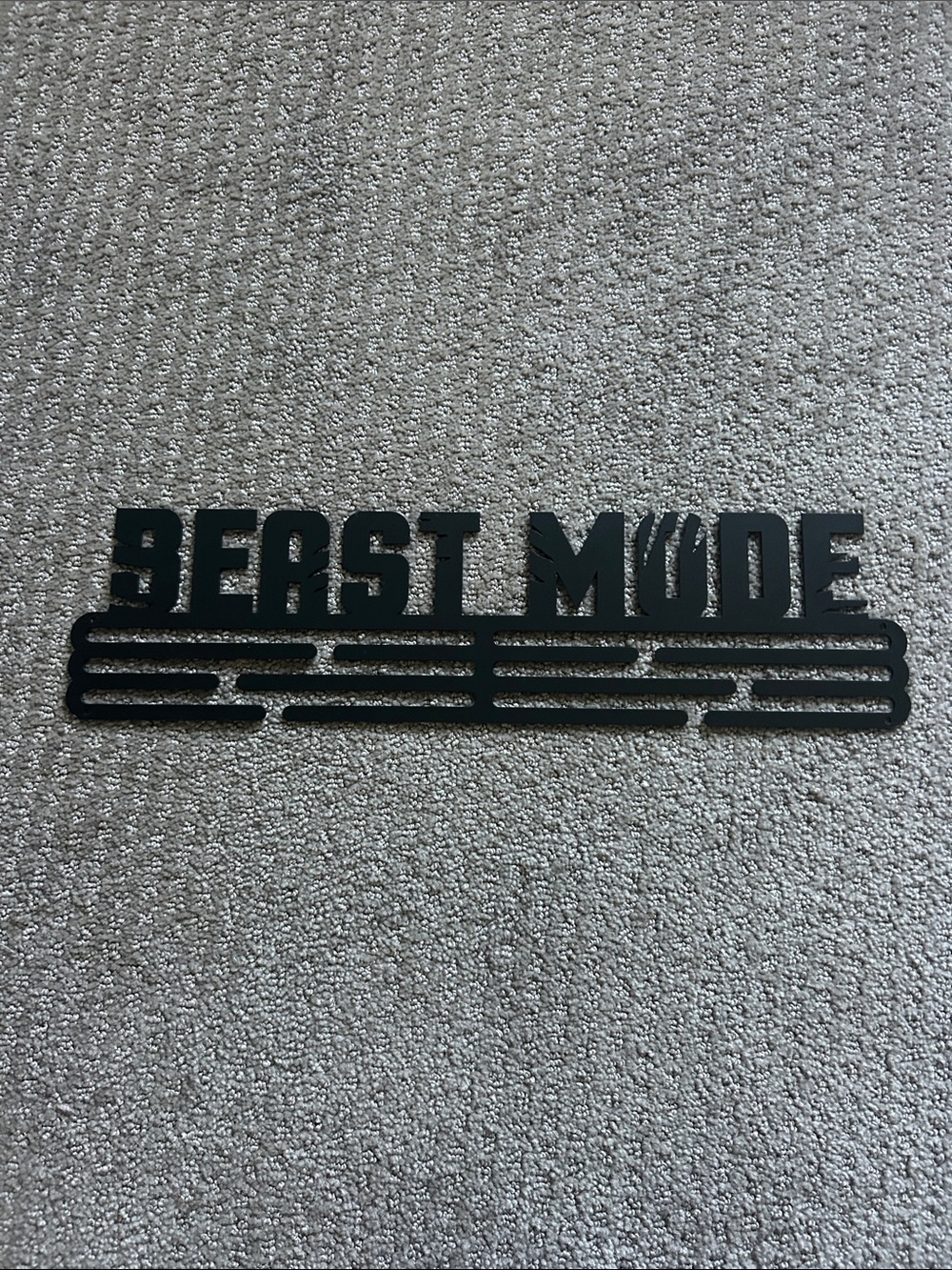 Beast Mode Wall Medal display